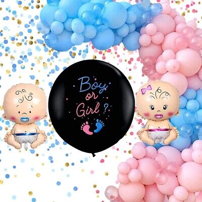 Baby Shower Balloons Boy Girl Foil Ballon Gender Reveal Party Celebration Baloon