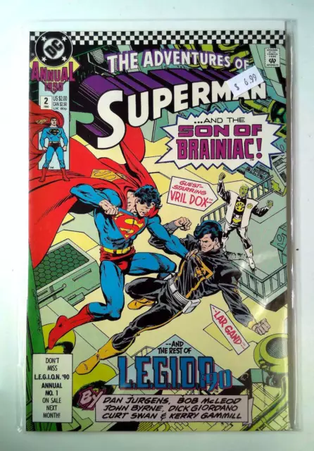Adventures of Superman Annual #2 DC Comics (1990) NM 1st Print Comic Book