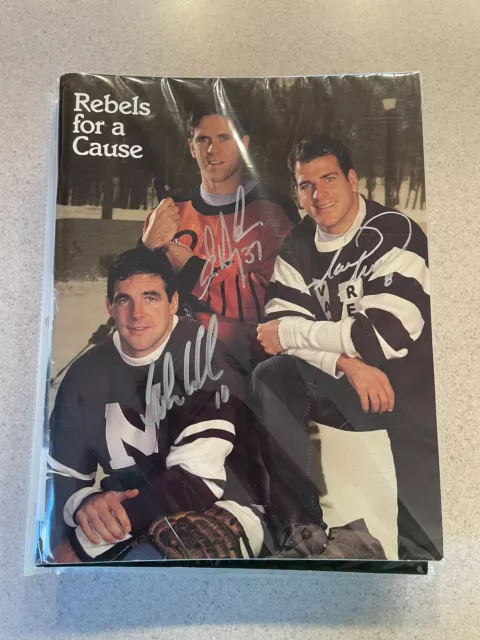 Mark Recchi  John Leclair Eric Desjardins Signed Philadelphia Flyers Magazine