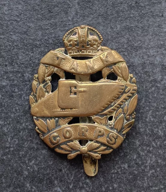 Genuine WW1 Tank Corps Cap Badge