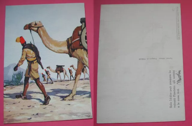 Cartolina Coloniale Artiglieria Coloniale Della Somalia- Ferrari