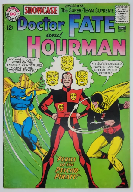 Showcase #56 1965 7.0 FN/VF Early S. A. Doctor Fate/Hourman! 1st Psycho-Pirate!