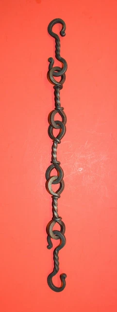 4" S Hook & Closed Eye Wrought Iron Chain, Lighting Chandelier Lamp, 18" 3 pcs