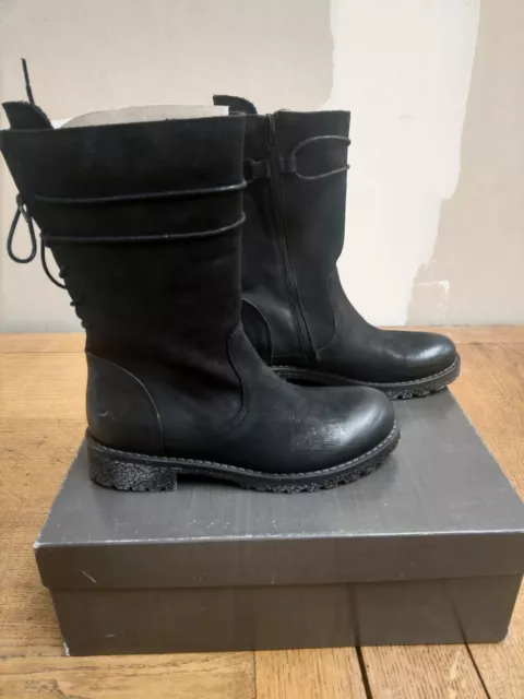 paire de chaussure femme bottines bottes morat belga black taille 38 felmini