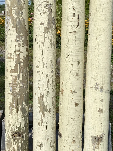 4 Antique C.1910 Wood Columns, Hollow, 92"H ~ Salvaged Portland, ME 4