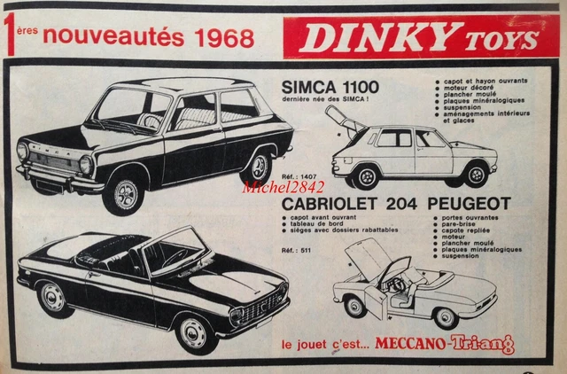 Revue Dinky Toys 1968 – Pour Revendeurs – Méccano, Triang, Hornby – 39 Pages