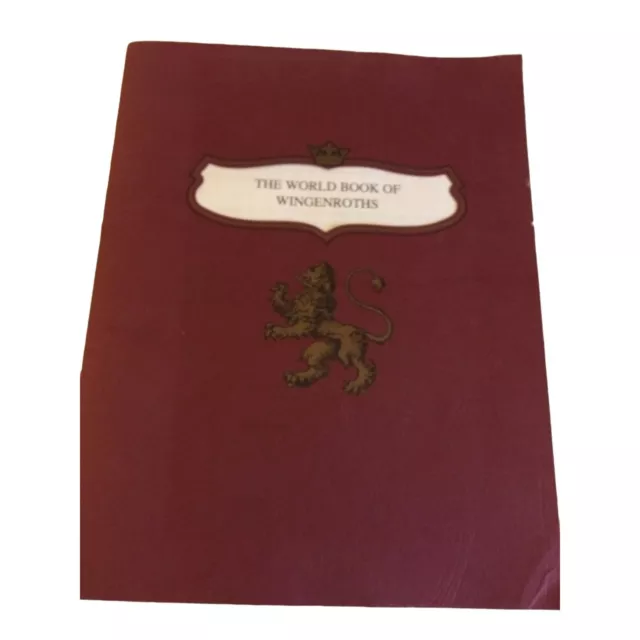 1993 Genealogy World Book Of Wingenroths Family Heritage