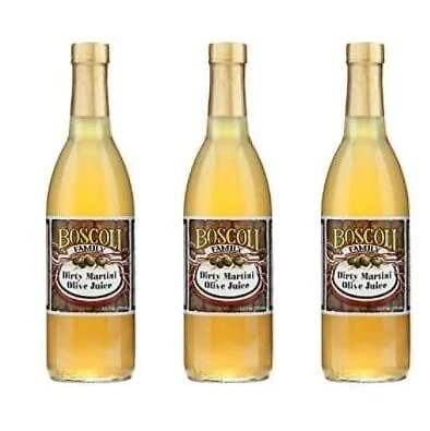 Boscoli Dirty Martini Olive Juice 12.7 ounces Pack of 3