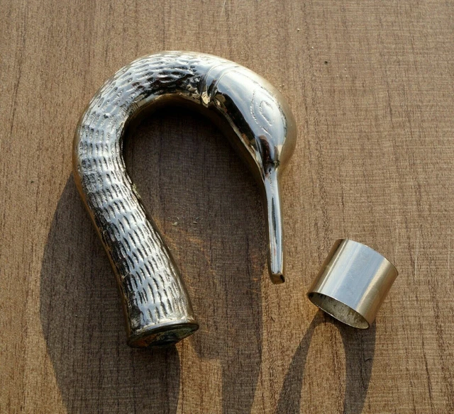 Brass Handle Swan Head Style Handle For Top Topper Vintage Walking Stick Cane