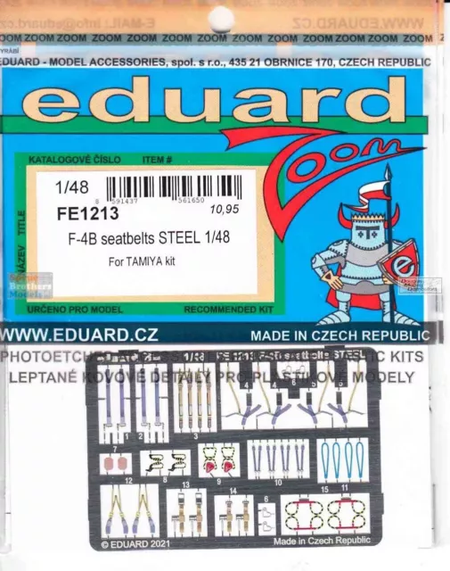 Eduard 1/48 Brassin F-4B/ N wheels for Academy kit - #648114 Eduard 1/48 Brassin F-4B/ N wheels for Academy kit - #648114