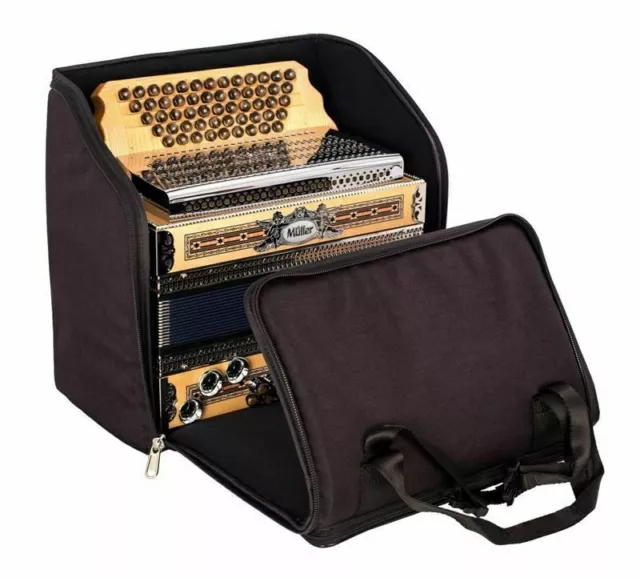 Steirische Harmonika Tasche Rucksack "DELUXE-PLUS" 5-reihige Harmonika