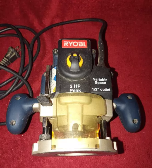 Ryobi RE180PL1-120V 2 HP Pk Router  1/2" Collet Varible Speed Plunge Read