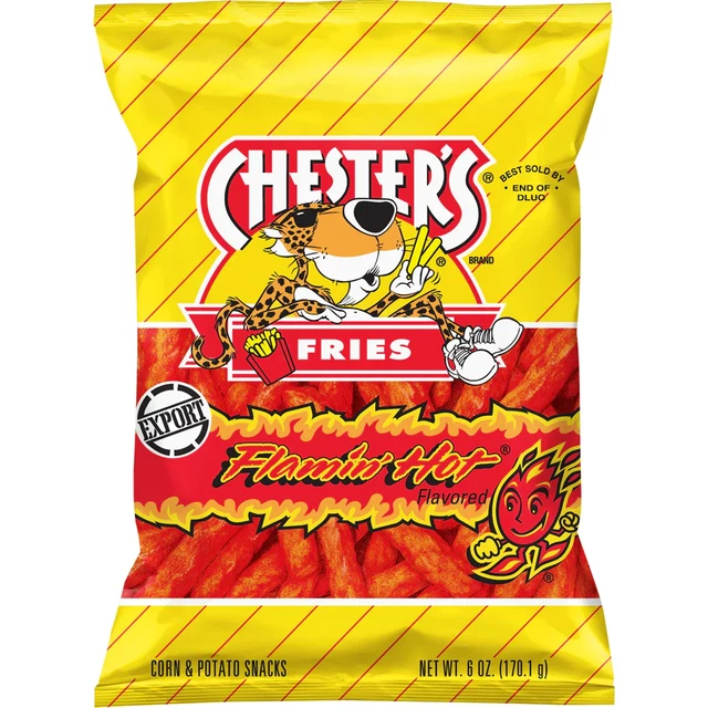CHEETOS CHESTERS FLAMIN Fries Hot Potato Chips 170g 7.06 PicClick