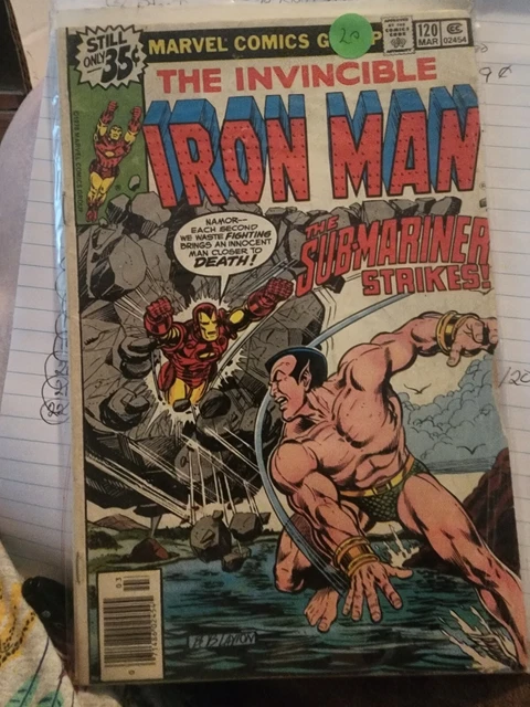 The Invincible Iron Man #120 Marvel Comics 1979 1st App Justin Hammer Namor