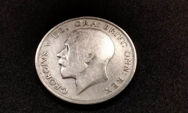 1921 George V Silver Half Crown Coin