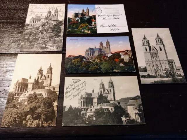 Konvolut alte Ansichtskarten AK Magdeburg alte Postkarte