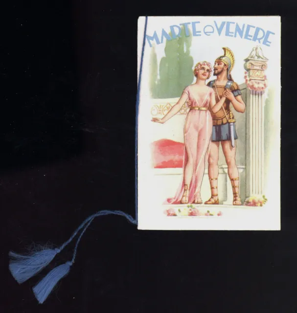 calendarietto da barbiere MARTE E VENERE 1939 caltagirone