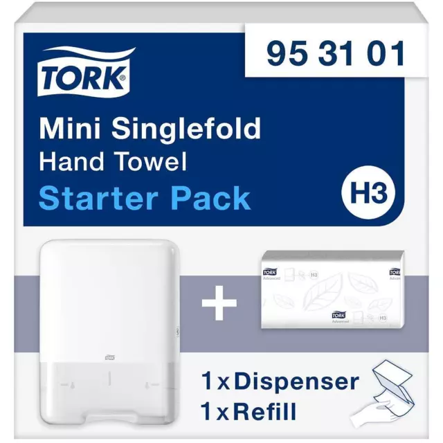 TORK Papierhandtuchspender-Set Elevation H3 Classic Mini 953101 Kunststoff -Weiß