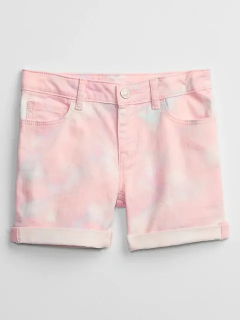 NWT Gap Kids Girls Denim Jean Shorts pink white blue tie-dye  u pick size