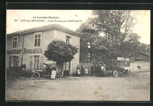 CPA Art-sur-Meurthe, Cafe-Restaurant Rougieux 1915