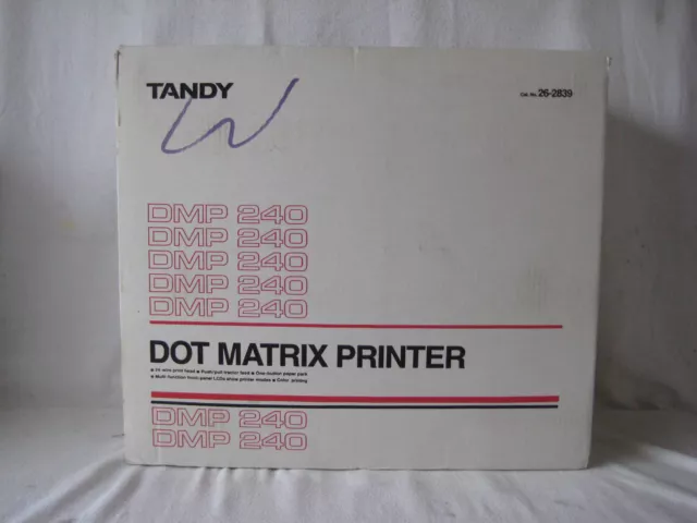 Tandy DMP 240 Color Dot Matrix Printer in box + extras - 1980s - Citizen made