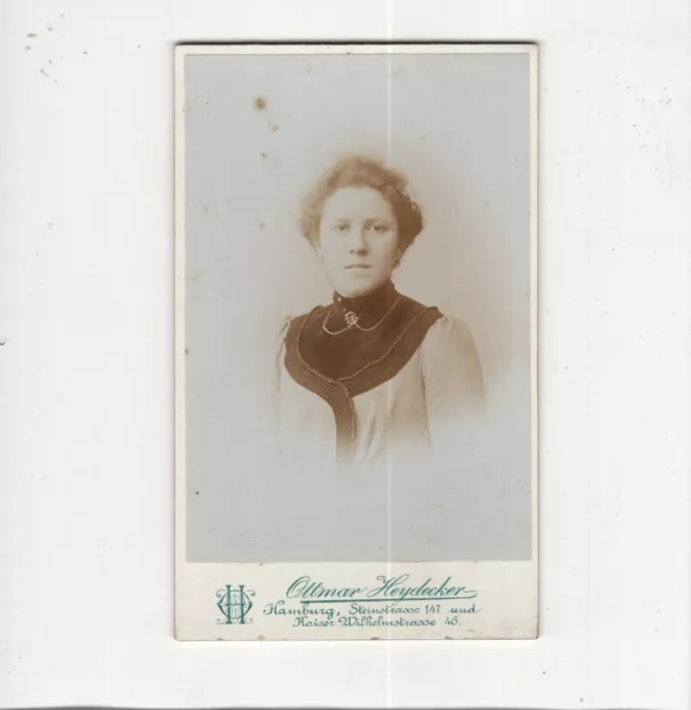 CDV Foto Damenportrait - Hamburg 1890er