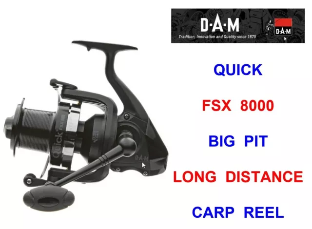 DAM QUICK FSX 8000 Big Pit Carp Reel Long Distance Surf Spod Marker Rod  Fishing £83.00 - PicClick UK