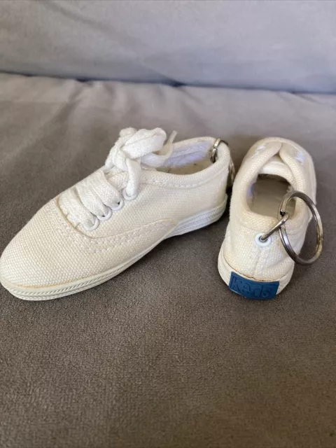 KEDS Original White Sneaker Shoe Keychain - Lot Of 2