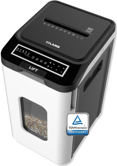 Profi Aktenvernichter Papierschredder automatisch 350 Blatt P4 Partikelschnitt