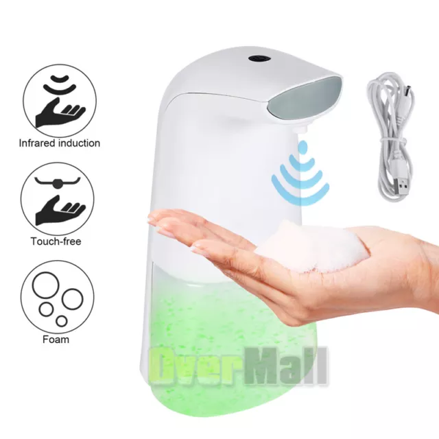 Batería Dispensador De Jabon Bano/Cocina Líquido Gel Automático Sensor Baño Nuevo 2