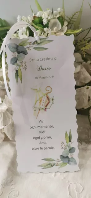 Segnalibro Santa Cresima Personalizzato