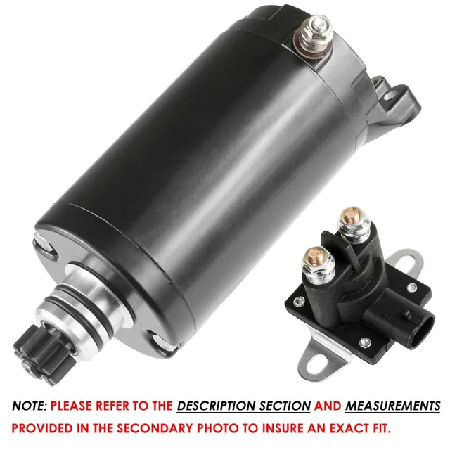 New Starter & Relay Solenoid for Seadoo RXP 1500 X 255 2004-2011 Jet Ski New