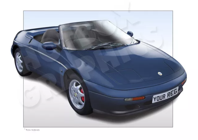 Lotus Elan M100 Print - Personalised Illustration Of Your Car