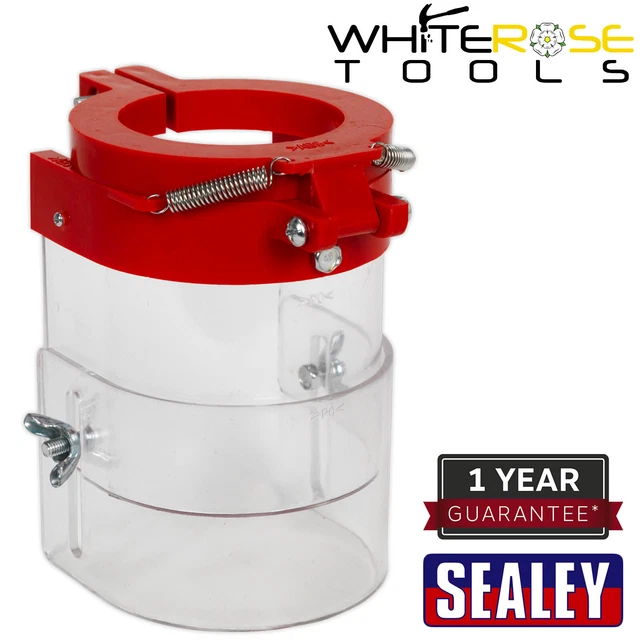 Protector de prensa de taladro Sealey 62 mm protector de seguridad accesorio abatible garaje taller