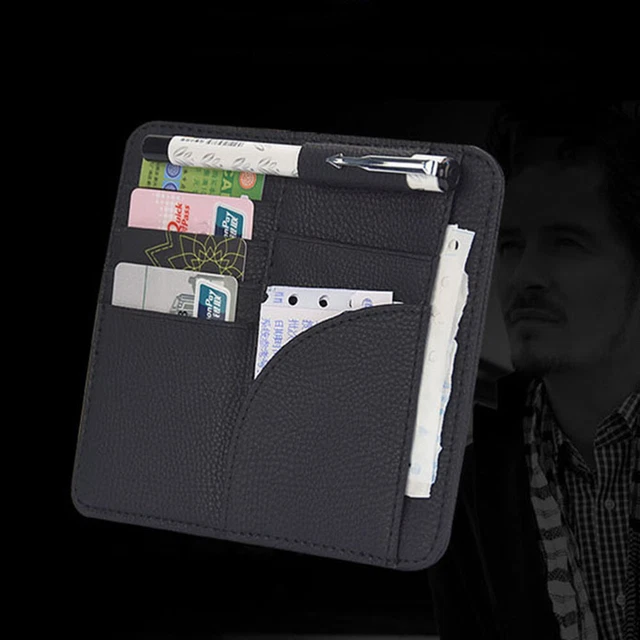 Borsa portaoggetti veicolo auto organizzatore tascabile laterale visiera solare pieghevole