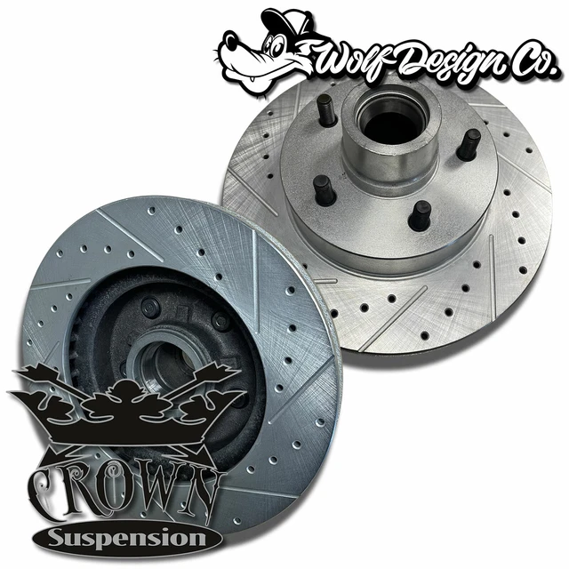 CROWN SUSPENSION 19731987 C10 C15 1.25" Rotors Drilled & Slotted Disk