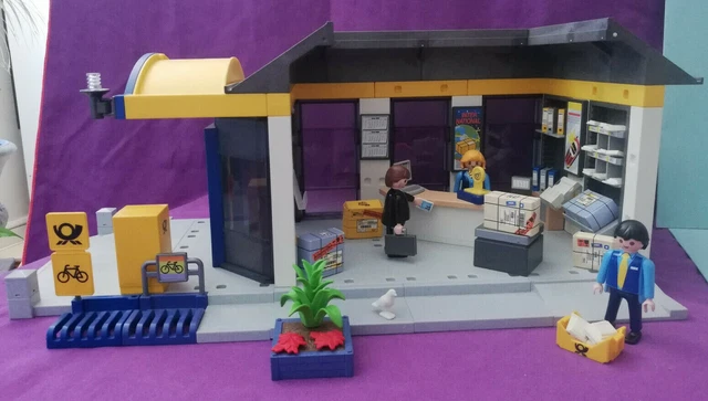 Magnifique rare lot PLAYMOBIL - LE BUREAU DE POSTE - Personnages et accessoires