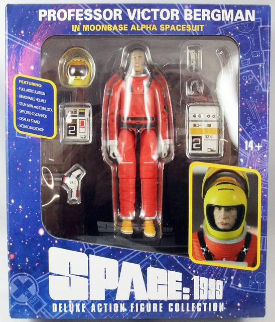 Space 1999 Professor Victor Bergman Moonbase Alpha Spacesuit action figure Delux