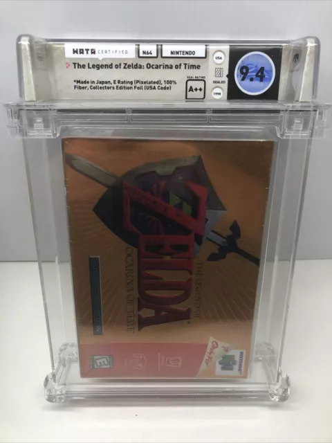 The Legend Of Zelda Ocarina Of Time UKG 75+ EX+ SEALED N64 NTSC SR VGA WATA