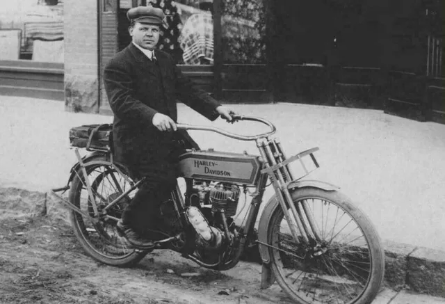 Antique Harley Davidson Photo 828b Odd Strange & Bizarre