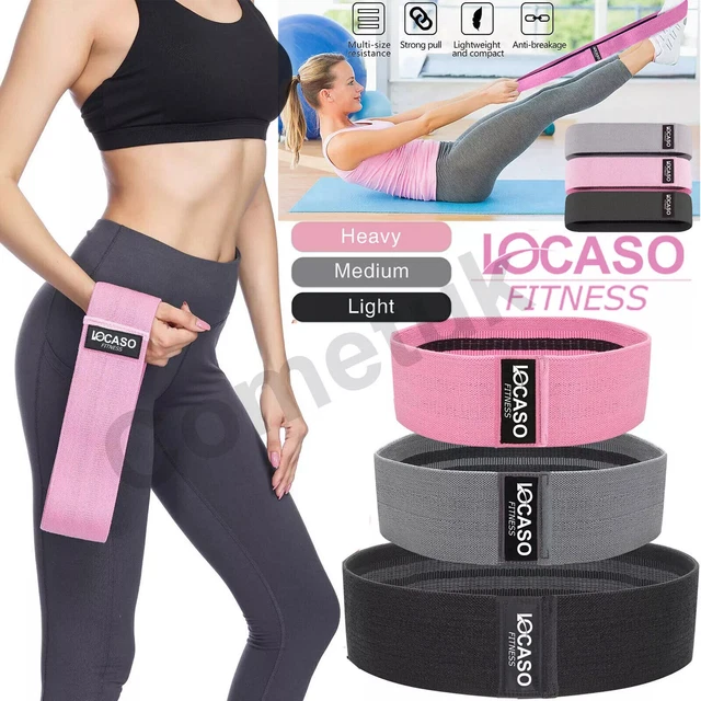 Crossjab Hip Circle Resistance Glute Booty Band Premium Elastic Fabric