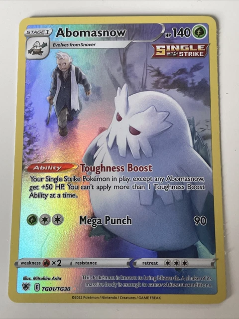 Abomasnow - SWSH Astral Radiance TG01/TG30 - Full Art Rare Pokemon Card