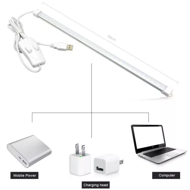 30LEDs New DC 5V Portable Desk Lamp 3 Mode Switchable LED Bar Light USB Strip