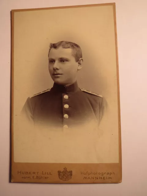 Mannheim - junger Soldat in Uniform - Portrait / CDV