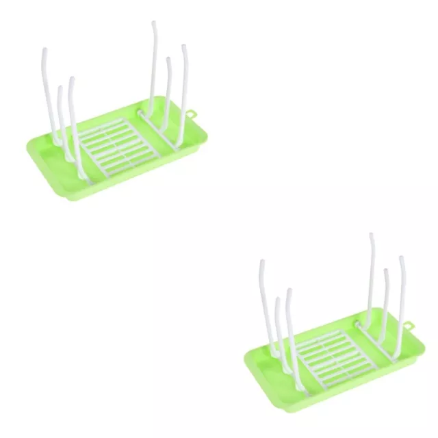 2 Count Baby Bottle Drying Rack Dish Dryer Foldable Laundry