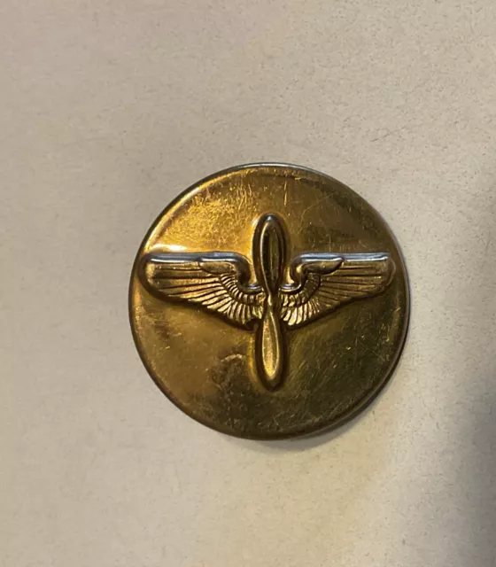 WW2 US Army Enlisted  AIR FORCE Corps Collar Brass Insignia