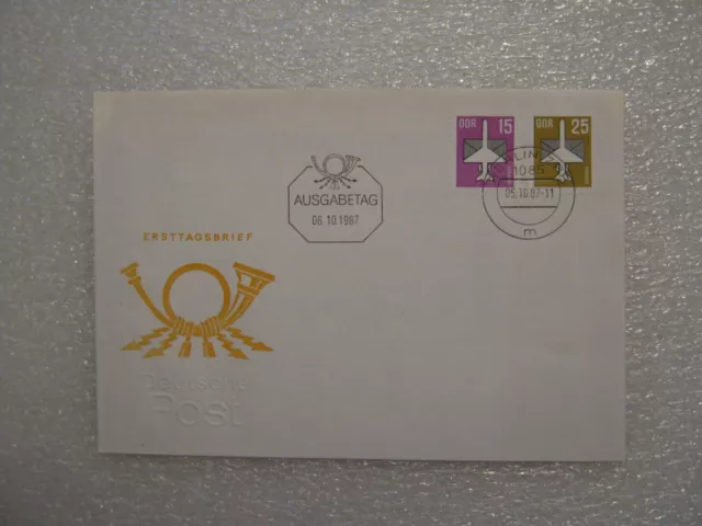 Ersttagsbrief / FDC DDR 06.10.1987  Flugpostmarken  (3128/3129)  12