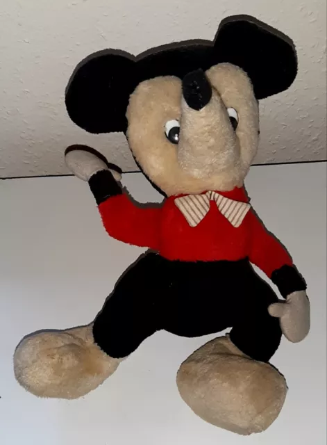 VINTAGE / EARLY 1930's?  LONG NOSE WALT DISNEY MICKEY MOUSE LARGE TOY PLUSH