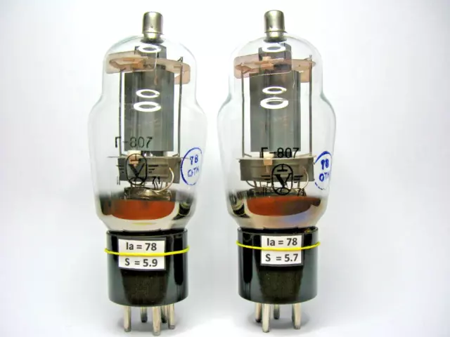 G-807 G807 Г-807 PAIRE ASSORTIE (2pcs) TUBES / VALVES NOUVEAU