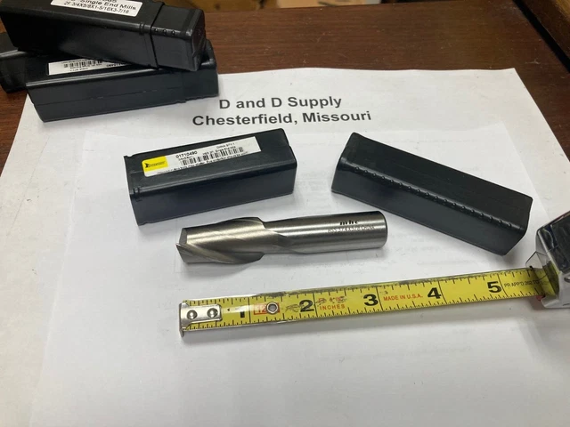Interstate 720-1065, 3/4" x 5/8 x 1-5/16 x 3-7/16", 2-Flute, HSS, Sq. End Mill